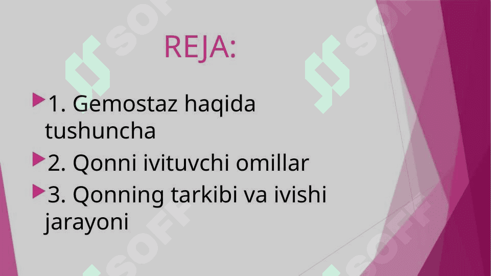 GEMOSTAZ VA QONNING IVISHI JARAYONLARI 2
