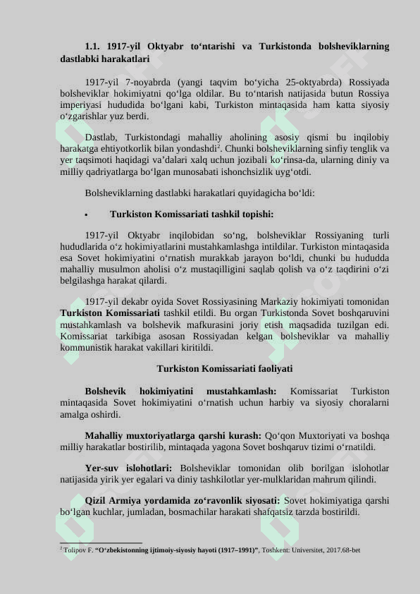 TURKISTONDA SOVETLAR ISTIBDODNING OʻRNATILISH 4