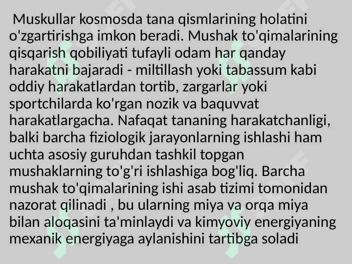 Mushaklarning xususiyatlarini o'rganish usuli 3