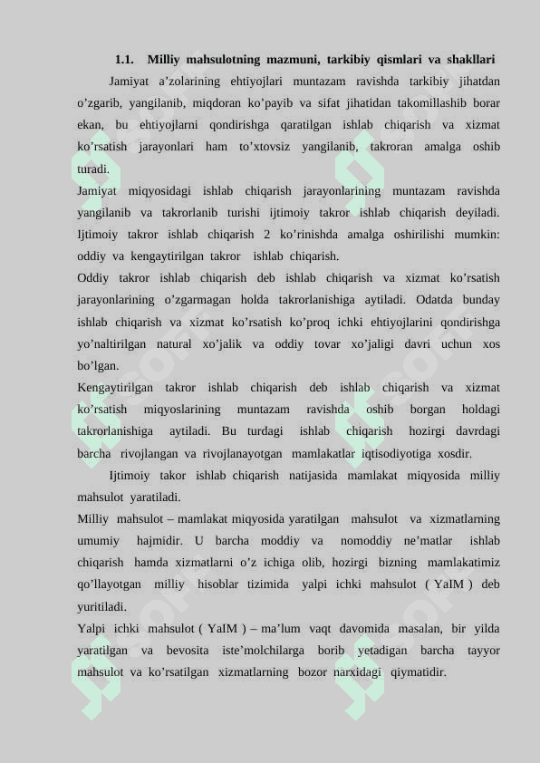 Yalpi  ichki  mahsulot  tushunchasi  va  uni   hisoblashning  asosiy  shartlari 3