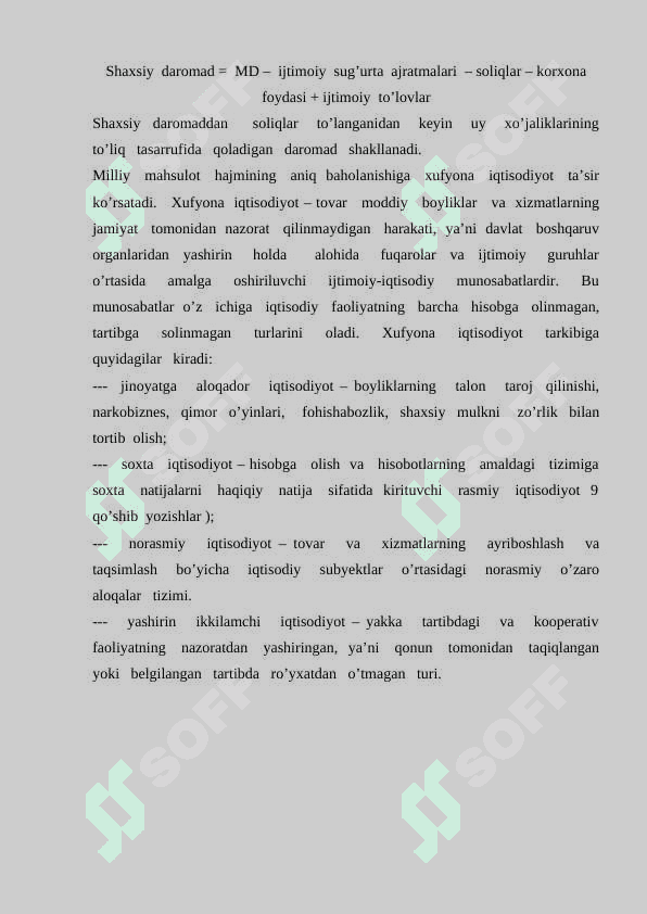 Yalpi  ichki  mahsulot  tushunchasi  va  uni   hisoblashning  asosiy  shartlari 6