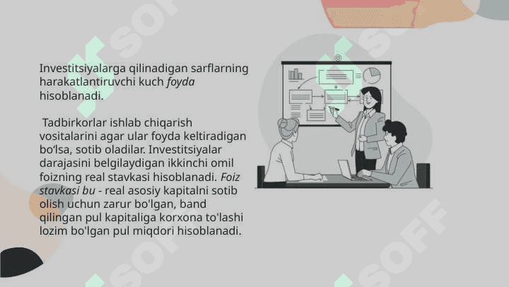 Investitsiya siyosatining asosiy yo’nalishlari 5