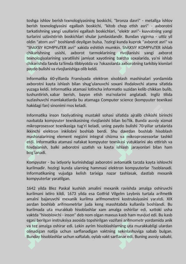 Elektron hisoblash mashinalariningdasturi taminoti haqida ma’lumot 4