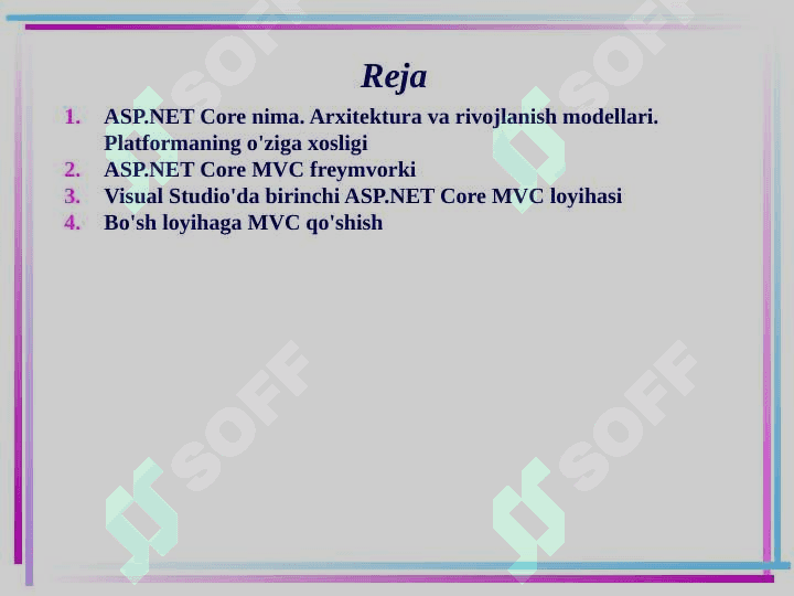 ASP.NET Core MVC ga kirish 2