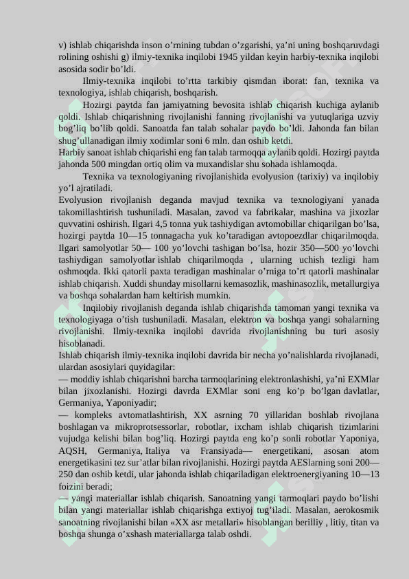 Fan-texnika inqilobi 2