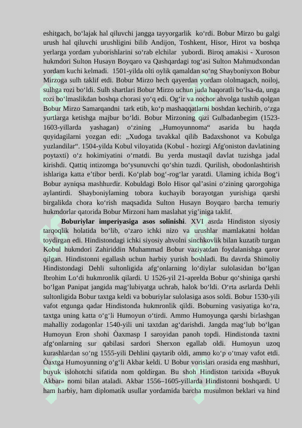 Bobur va uning avlodlari olib borgan iqtisodiy mohiyati 3