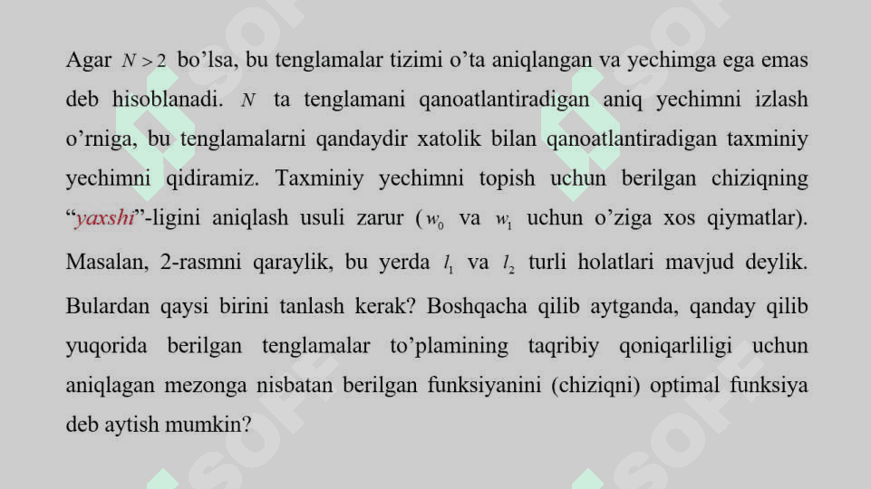 Regressiya masalasi. Chiziqli regressiya modeli. 5
