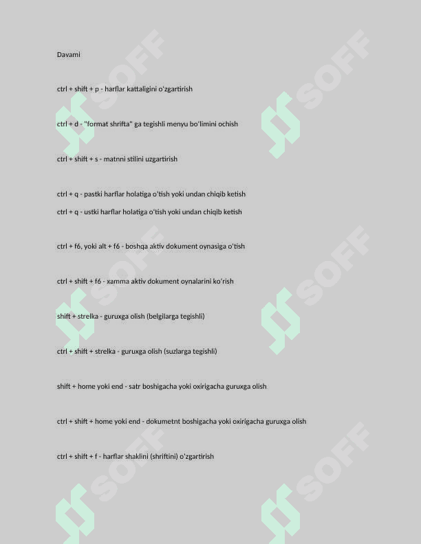 Kompyter tezkor  tugmalari haqida 2