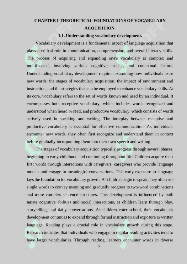 Methods to improve vocabulary in learning foreign language. 5