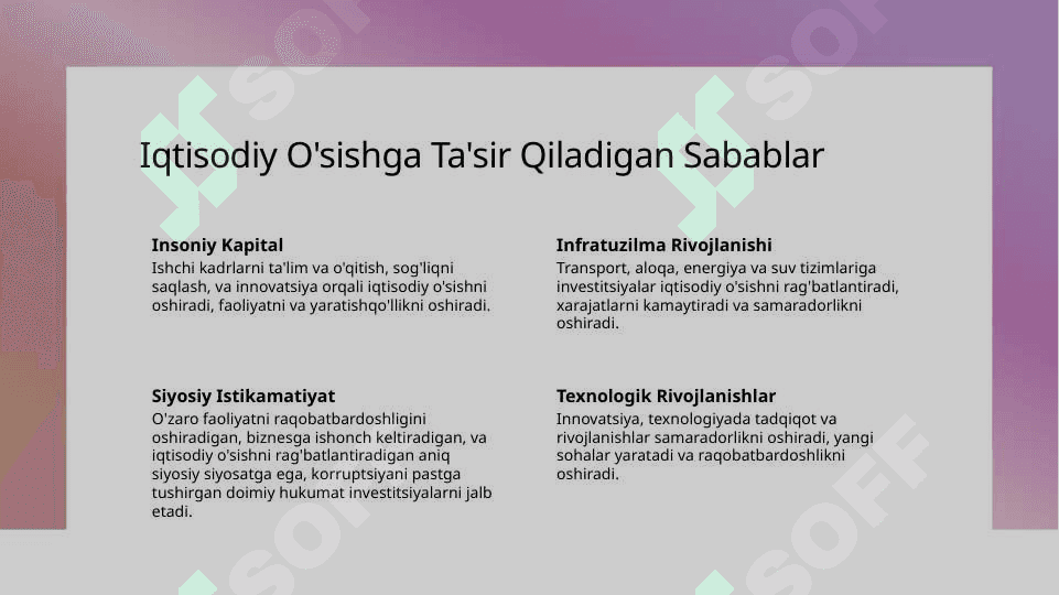 Iqtisodiy davrlash va iqtisodiy tebranishlar sabablari 3