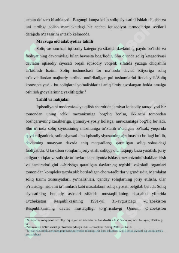 Soliq siyosatini ishlab chiqish va amalga oshirishda davlat hokimiyati organlarining roli 2