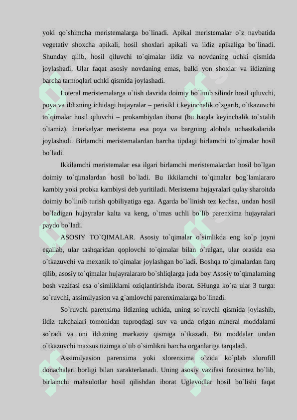 SO'RUVCHI TO'QIMALARNING TUZILISHI  VA VAZIFALAR 3