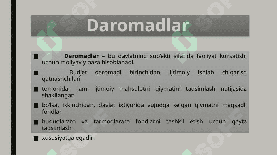 SOLIQSIZ DAROMADLARNING MOHIYATI VA ZARURLIGI 7