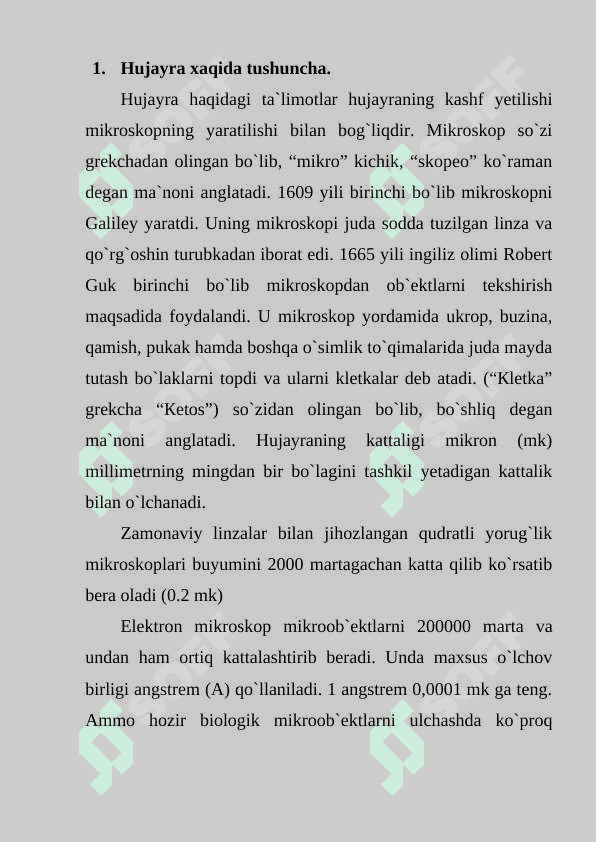 Sitoplazma uning kimyoviy tarkibi va fizik xossalar 2