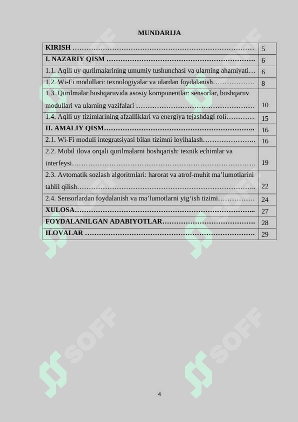 Wi-Fi moduli asosida aqlli uy qurilmalarini boshqarish tizimini ishlab chiqish 4