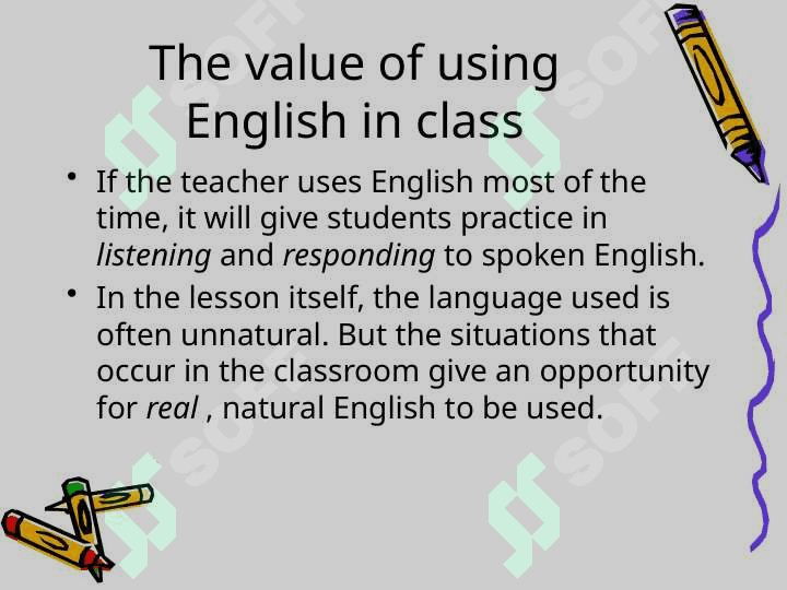 Using English in the classroom 4
