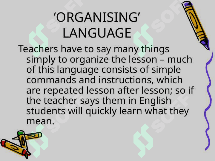 Using English in the classroom 6