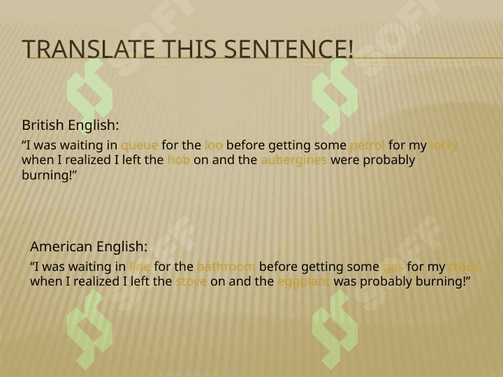 Differences in British and American English 5