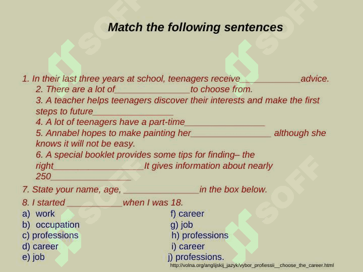 How tochoose a career 8