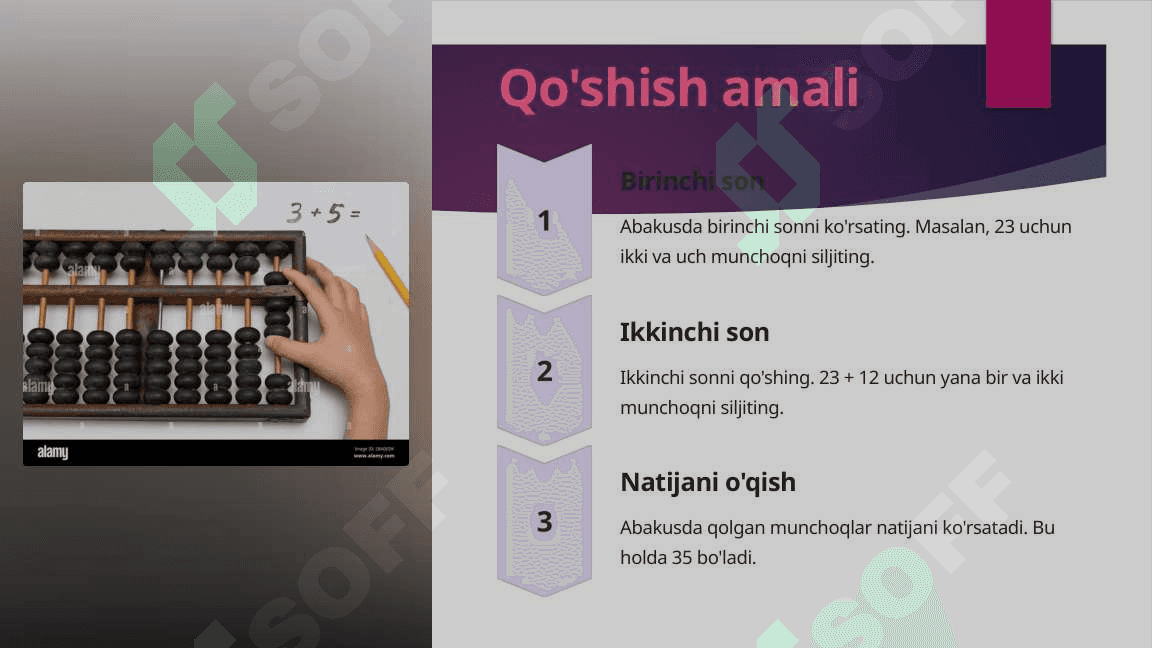 Mental arifmetikanining asosiy qoidalari va usullari 3