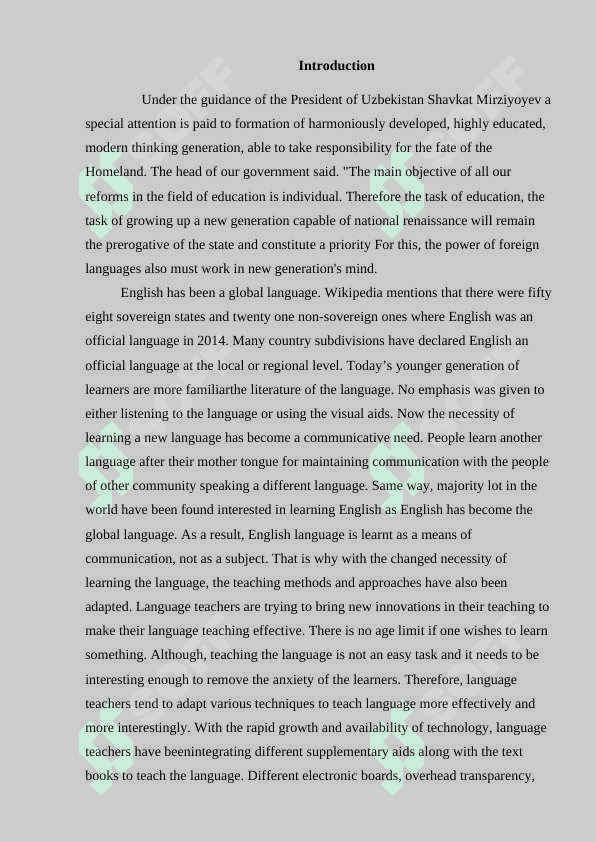 Design of visual aids for the English  Classrooms 3