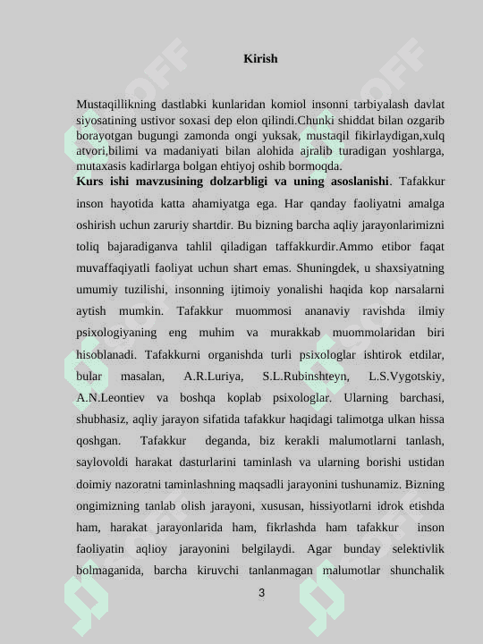 Tafakkur turlari va klassifikatsiyasi 3