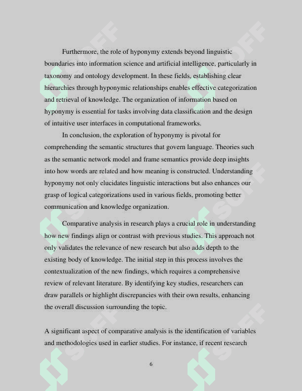 The problems of hyponymy and incompatibility in linguistics 6