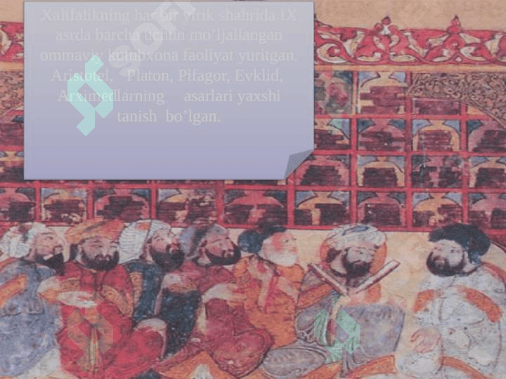 O’RTA ASR SHARQ FALSAFASI VA UYG’ONISH DAVRI XUSUSIYATLARI 8