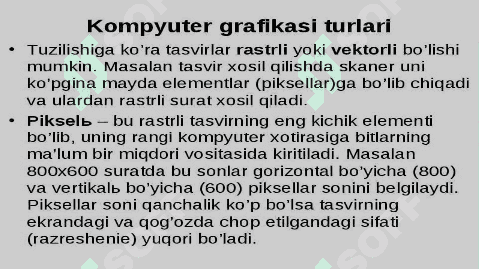 Rastr ma’lumotlar to’plami kompozitsiyasi 3