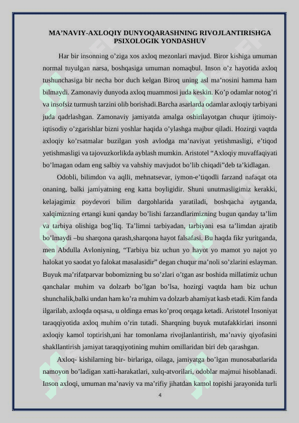 DUNYOQARASH HAQIDA UMUMIY TUSHUNCHA 4