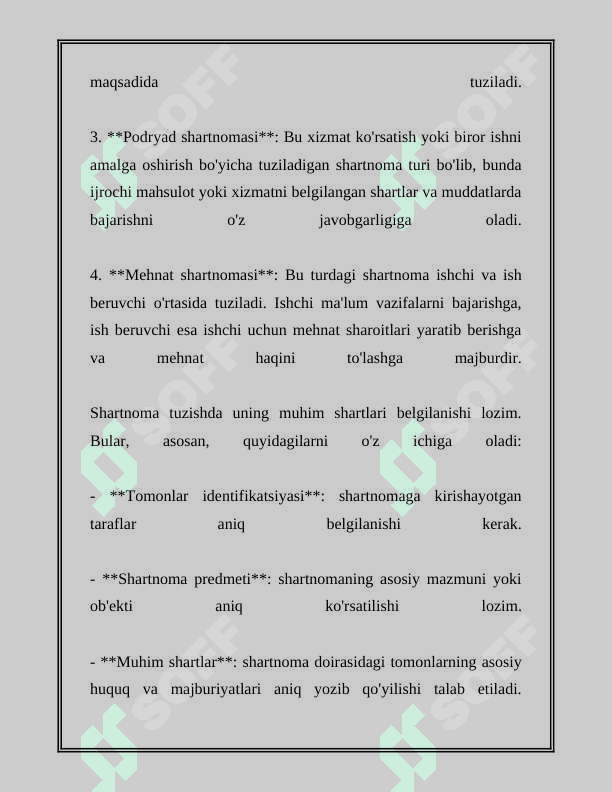 SHARTNOMAGA OID UMUMIY QOIDALAR 4