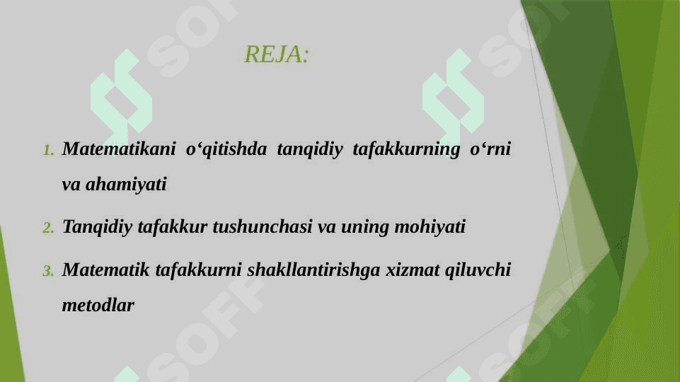 MATEMATIKANI OʻQITISHDA TANQIDIY TAFAKKURNI RIVOJLANTIRISH 2
