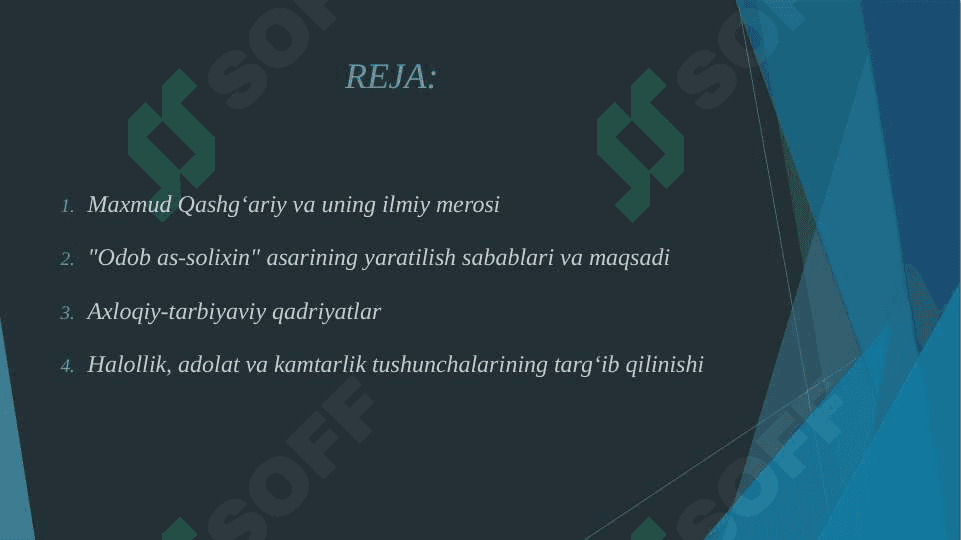 MAXMUD QASHGʻARIYNING "ODOB AS-SOLIXIN" ASARINING TARBIYAVIY AHAMIYATI 2