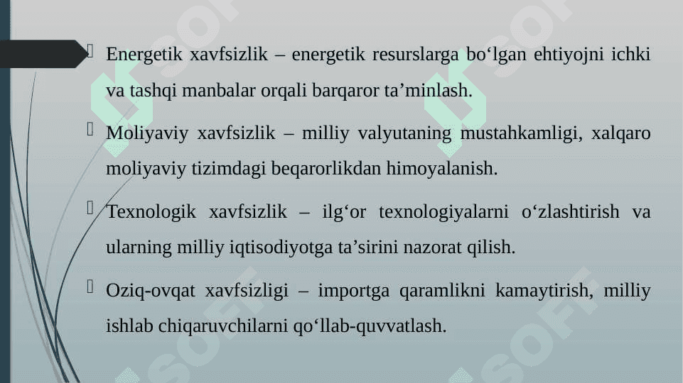 TASHQI IQTISODIY XAVFSIZLIK VA MAMLAKAT RAQOBATDOSHLIGINI TA'MINLASH 4