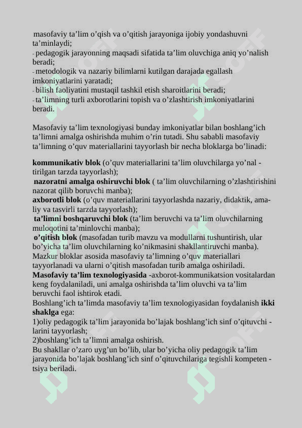 Pedagogika masofaviy taʼlim 2