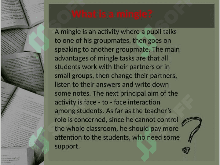 Mingle method in english lessons 3