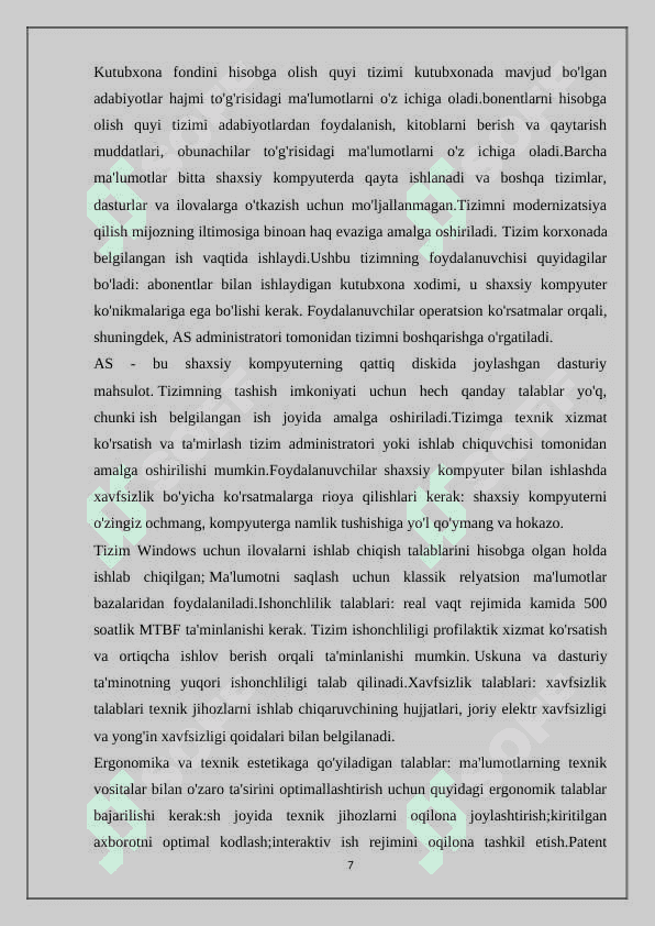 Kutubxona faoliyati 7