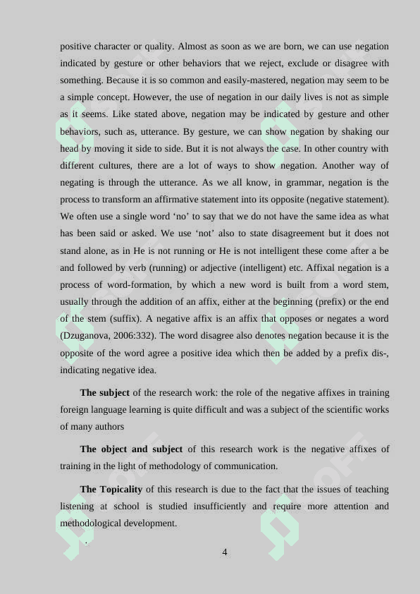 NEGATIVE AFFIXES IN MODERN ENGLISH. 4