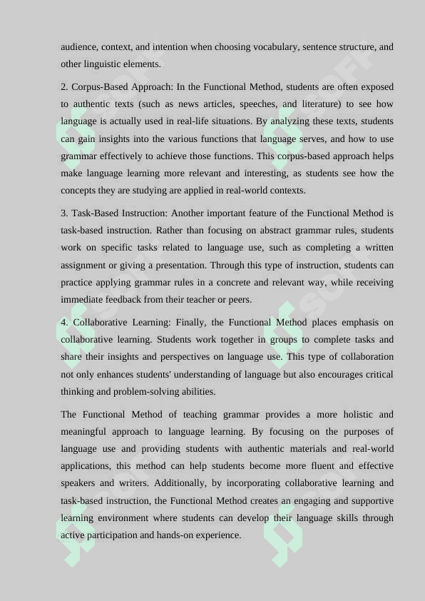 THE TASKS AND METHODS OF RESEARCH IN FUNCTIONAL GRAMMAR 8