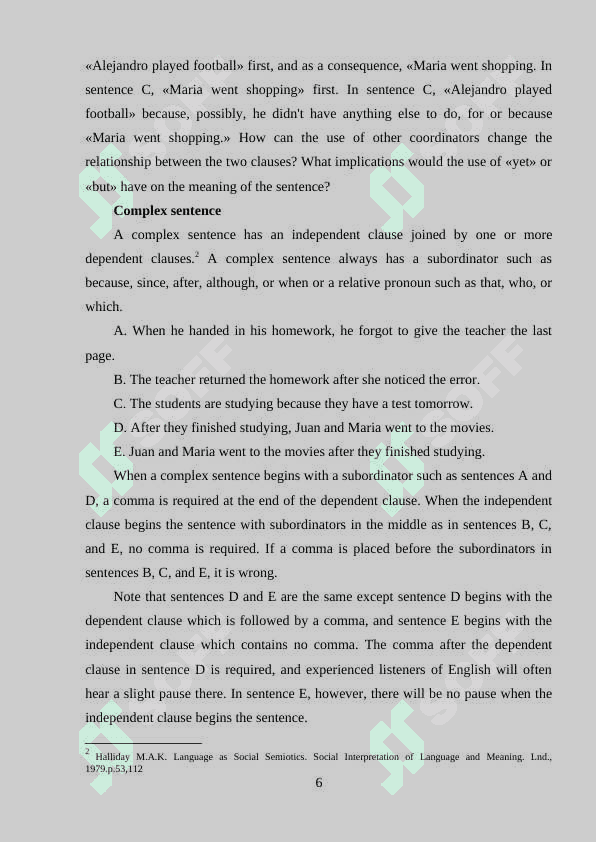 TYPES OF SUBORDINATE CLAUSES IN MODERN ENGLISH 6