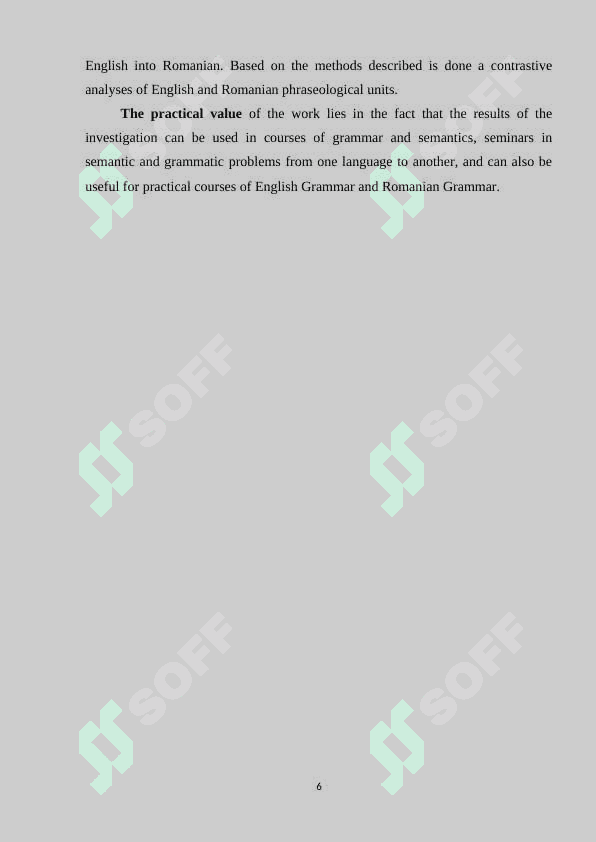 CRITERIA OF STABILIY AND LACK OF MOTIVATION (IDIOMATICITY) OF PHRASEOLOGICAL UNITS 6