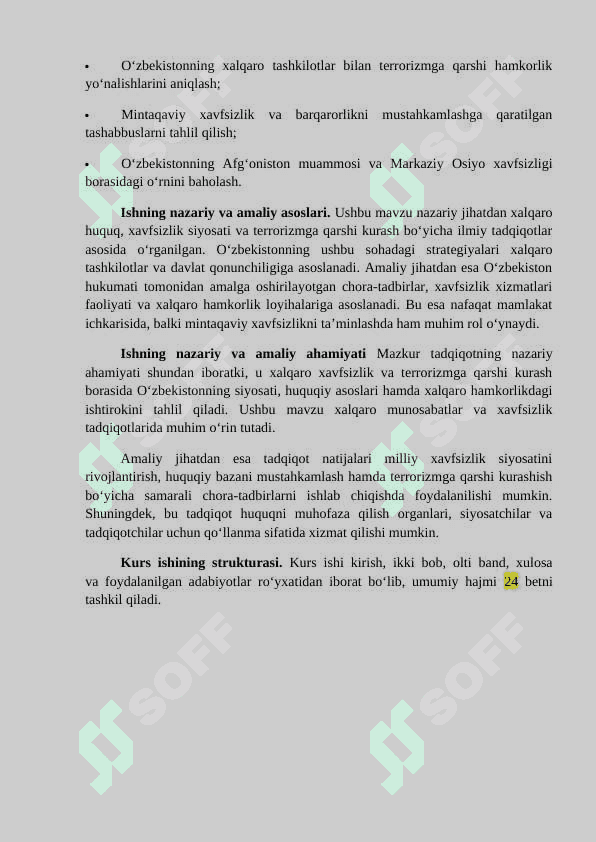 O'ZBEKISTONNING JAHON XAVFSIZLIK VA TERORIZIMGA QARSHI KURASH BO'YICHA TASHABBUSI. 3