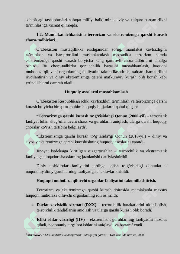 O'ZBEKISTONNING JAHON XAVFSIZLIK VA TERORIZIMGA QARSHI KURASH BO'YICHA TASHABBUSI. 6
