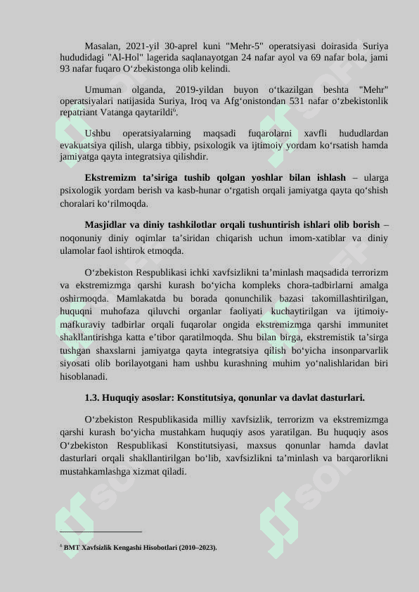 O'ZBEKISTONNING JAHON XAVFSIZLIK VA TERORIZIMGA QARSHI KURASH BO'YICHA TASHABBUSI. 8