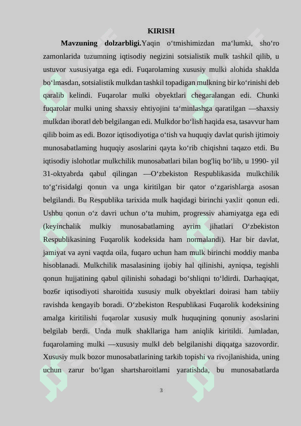 Xususiy mulk va huquqi subyektlari va xususiy mulkni himoya qilish 3