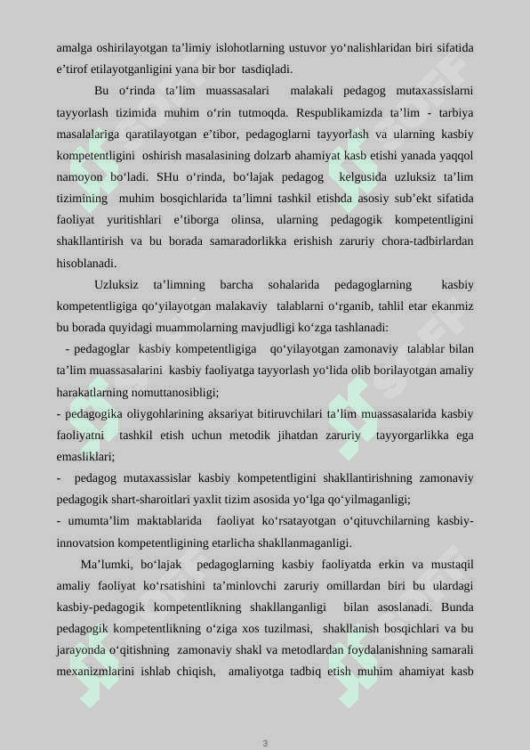O’qituvchilarning kasbiy kompetentligi va uni shakllantirish 3