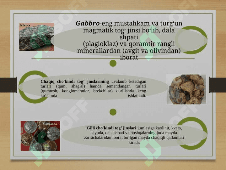 Tabiiy tosh materiallar. Sun’iy kuydirilgan materiallar va buyumlar-sapol buyumlar haqida umumiy tushuncha 7