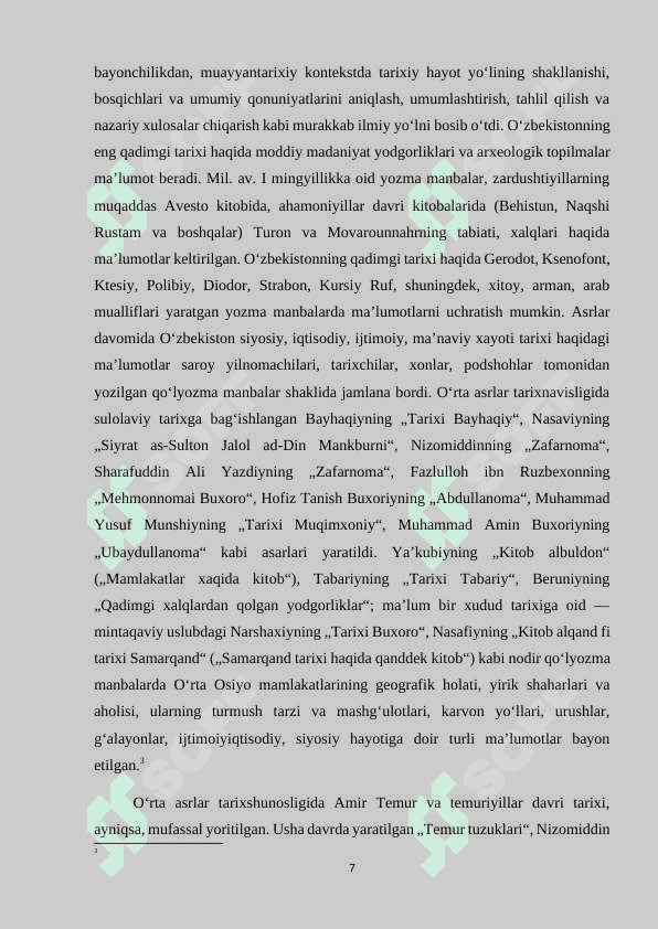 Tarix darslarida tarixiy faktlarning o‘rni. Mazmun va mohiyati 7