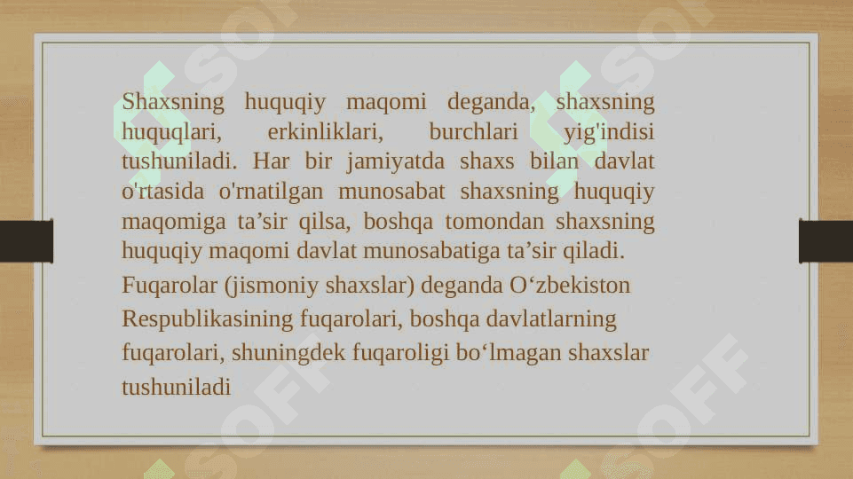 O’zbekiston Respublikasi Konstitutsiyasida insonning shaxsiy hamda siyosiy huquqlarini mustahkamlash masalalari. 2