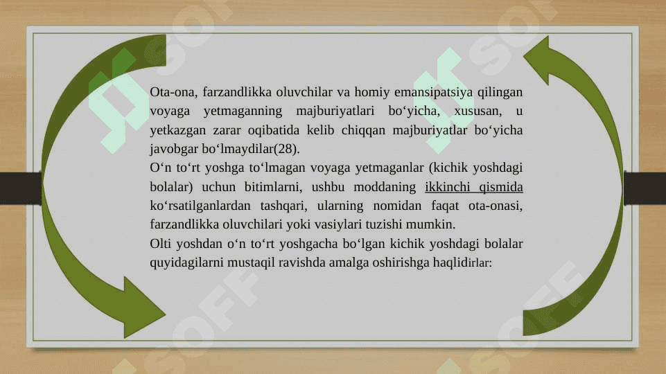 O’zbekiston Respublikasi Konstitutsiyasida insonning shaxsiy hamda siyosiy huquqlarini mustahkamlash masalalari. 7